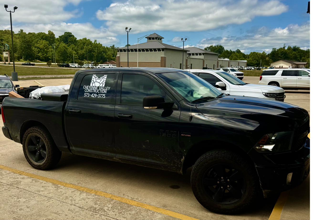 Cheyenne Valley Construction truck serving Southeast Missouri