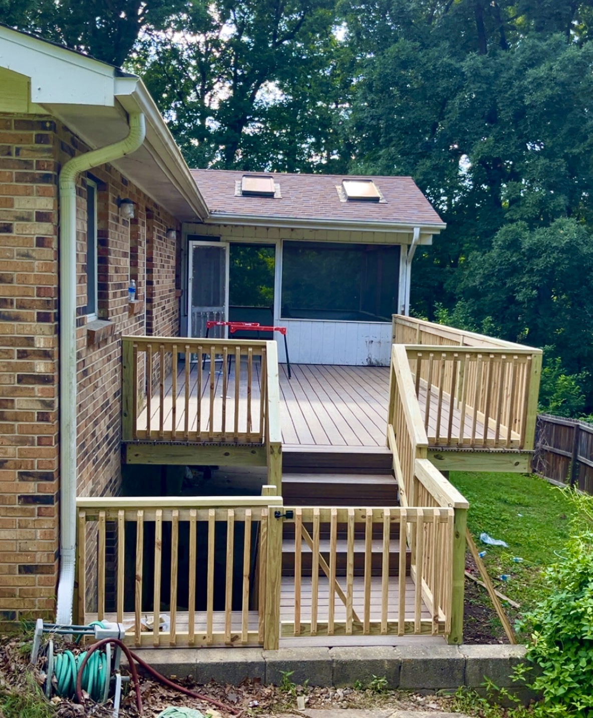 Finished deck replacement project Dexter Missouri by Cheyenne Valley Construction