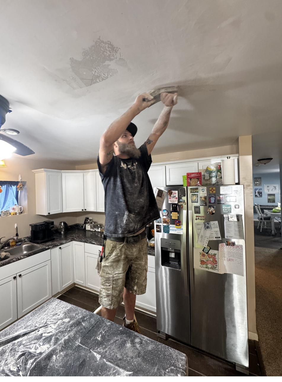 Interior ceiling repair and drywall work in Southeast Missouri by Cheyenne Valley Construction